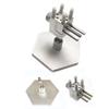 360 Degree Rotating Base Aluminum Vise Nonslip Pad Drill Press Vise Benches Vise For Secure Workpiece Clamping