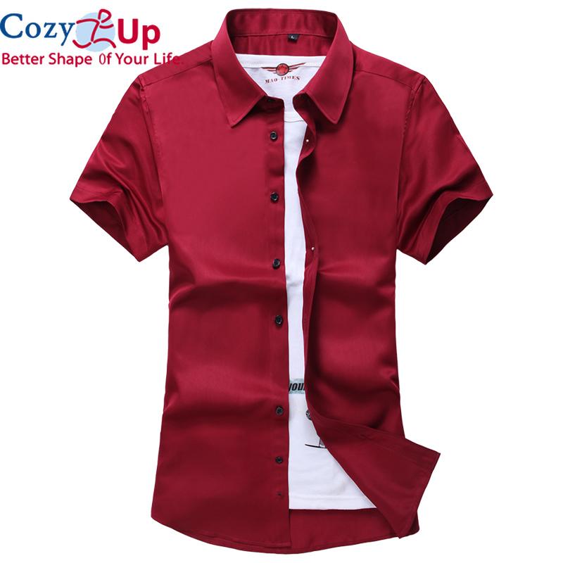 

Уютные отложные воротники с короткими рукавами и обычным кроем, новые оксфордские ткани, хлопковые отличные удобные деловые мужские повседневные рубашки 7XL красный
