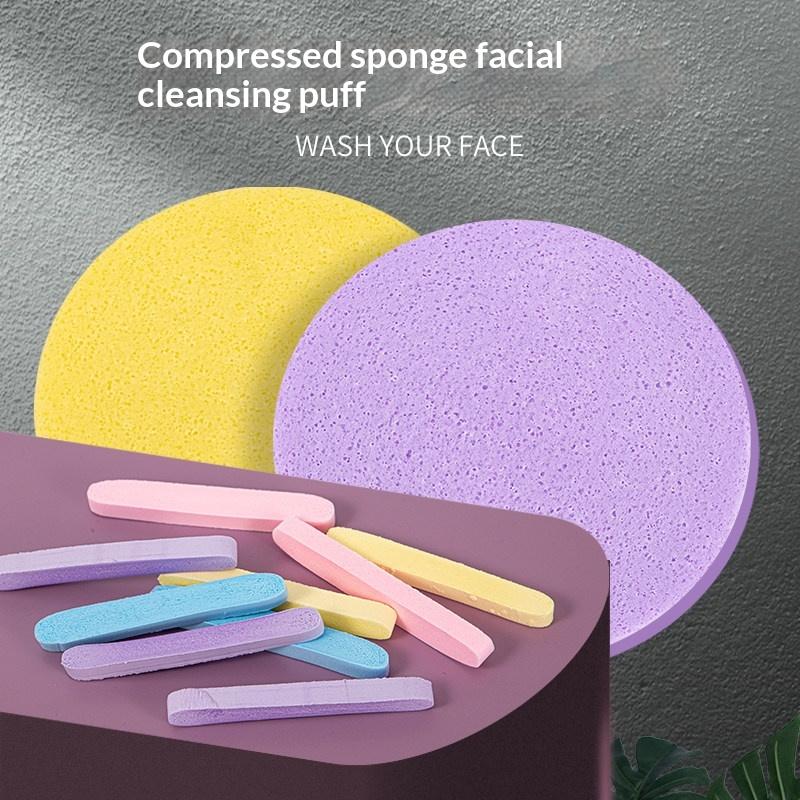 12/50Pcs Compressed Facial Cleansing Sponge Lazy Skincare Tool Disposable Soft Face Wash Puff for Daily Use Travel