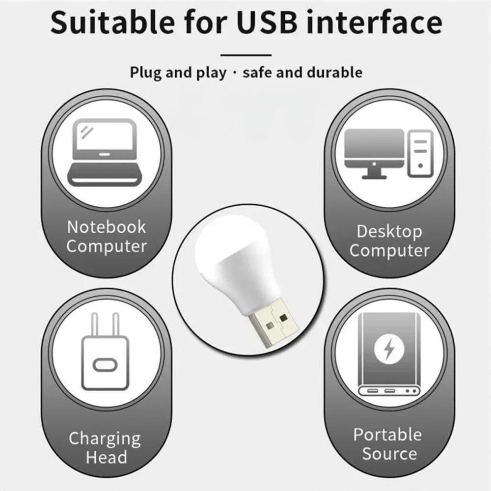 USB Keyboard Light 5V LED Night Light Charger for Laptop Desktop Computer Books Work Lighting Bedroom Table