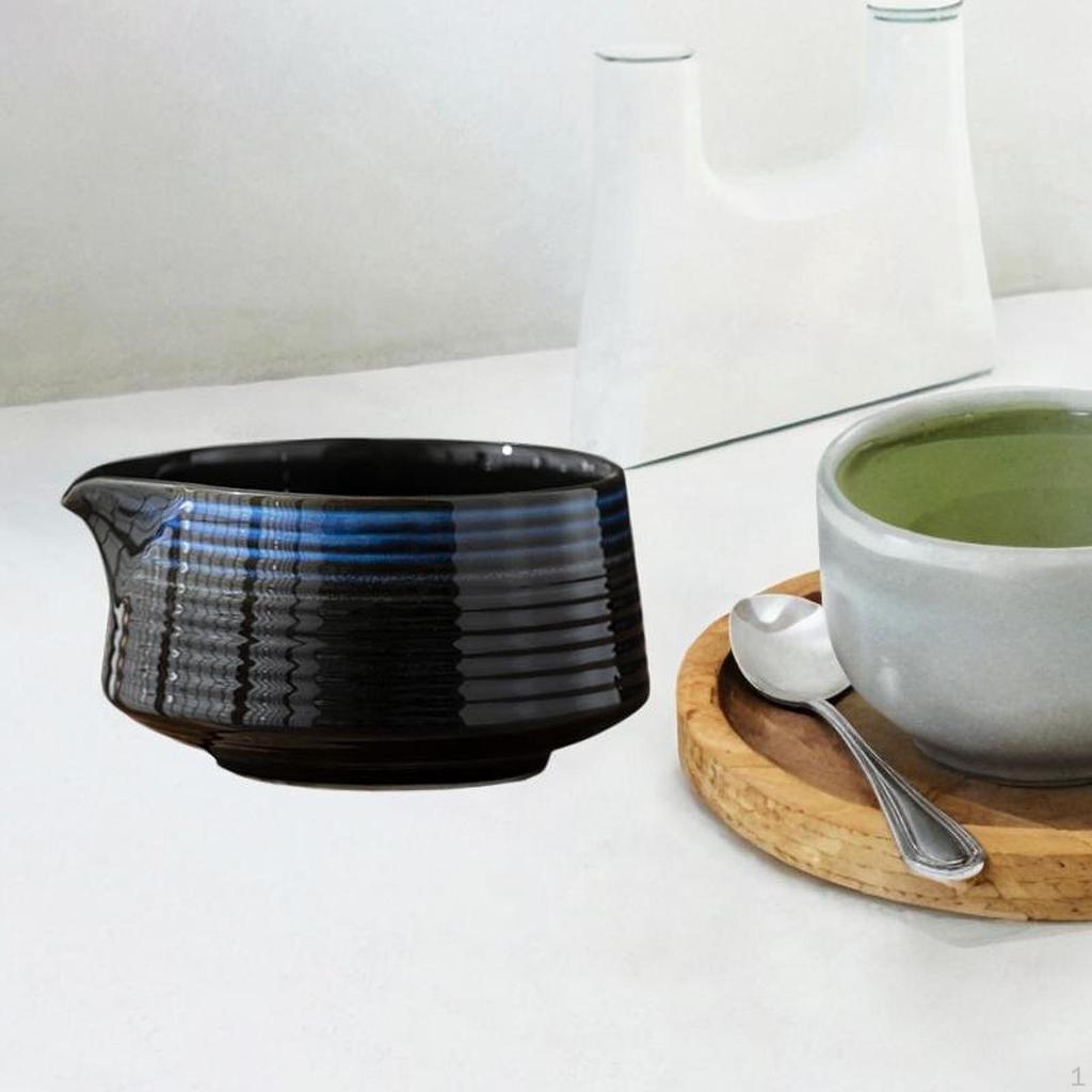 Keramik Matcha Schale Handgefertigt Zeremonie Tragbar Geschenk Tee-Starter mit Ausguss Tasse