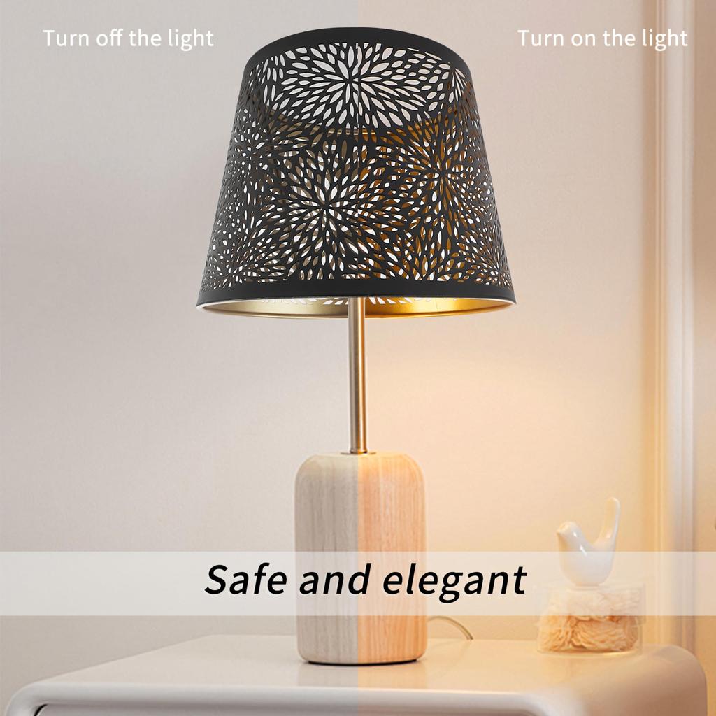 Metal Hollow Lamp Shade Forest Tree Style Hollow Out Iron Decorative Lampshade for E26 E27 Table Wall Ceiling Lamp