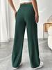 2025 Spring/Summer Women's Drapey High-waisted Slimming Wide-Leg Floor-Length Pants