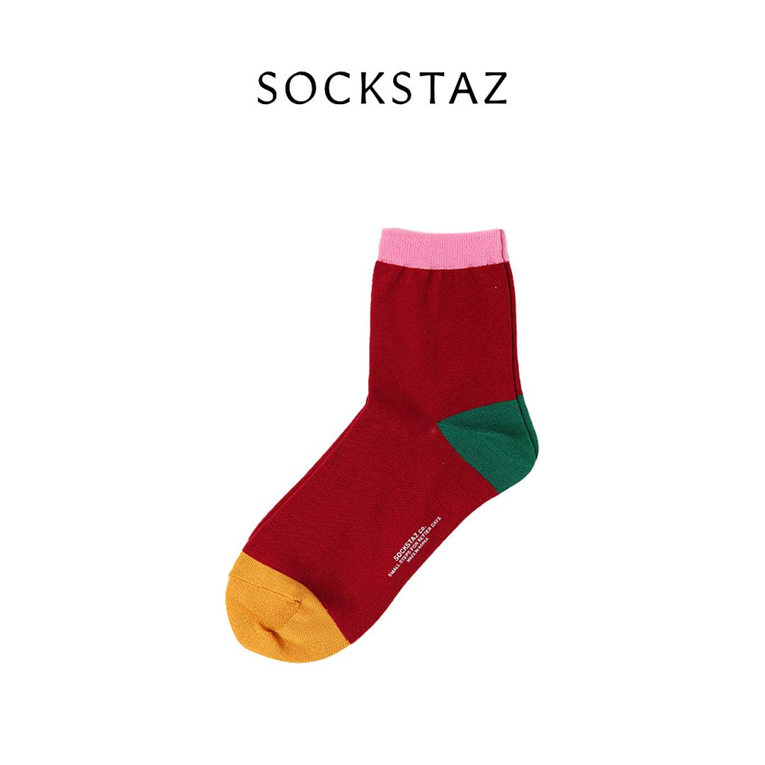 

[SOCKSTAZ] Женские модные короткие хлопковые носки (цвет Берри)