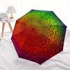 Vibrant Mandala Artwork: Colorful Circular Design for Home DecorUmbrella with Cute Design, Portable 3-Fold Compact Umbrella for Men & Women, Valentine