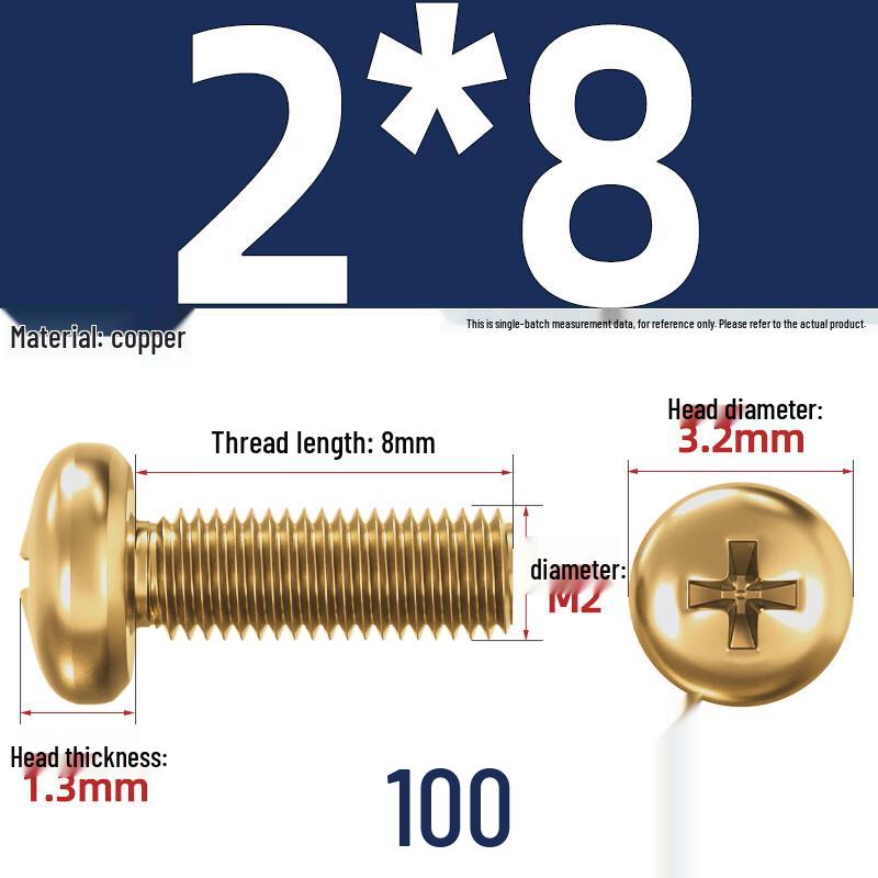 Ally Standard Brass Round Head Cross Machine Screws