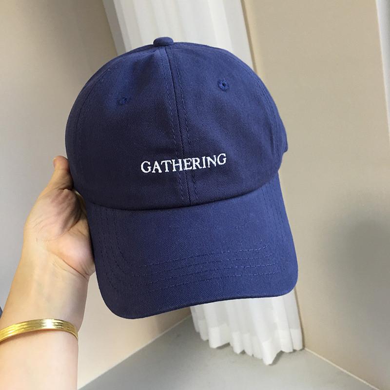 Unisex Adjustable Baseball Cap With Breathable Fabric And Trendy Embroidery Letter