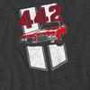 Oldsmobile Unisex Adult 442 Heather T-Shirt