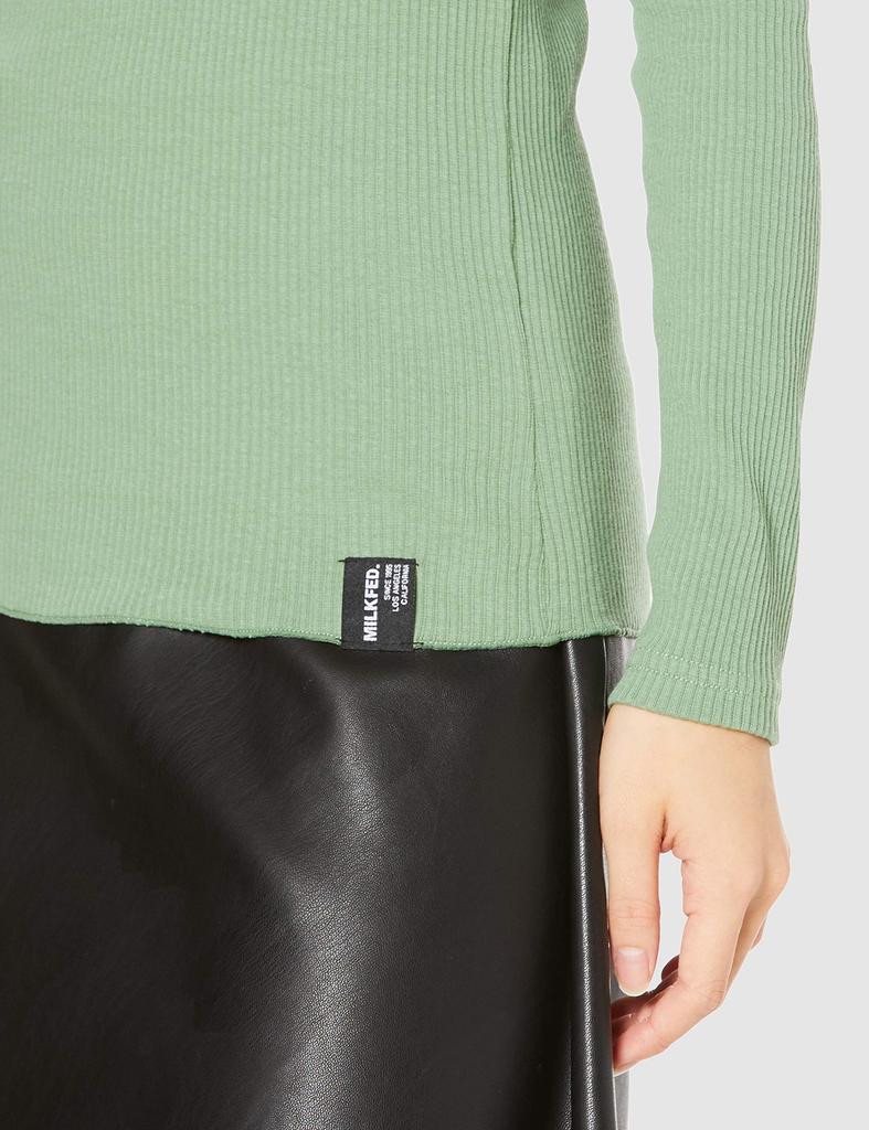 Milkfed SOLID TOP 103203013015 Green Free Size T-Shirt Women's