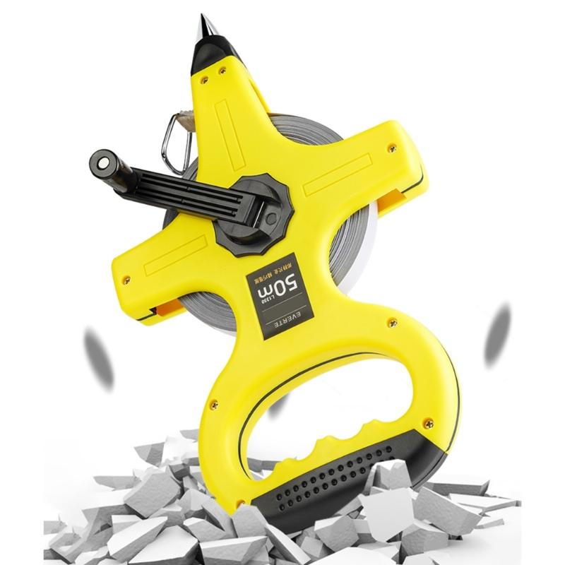 Heavy Duty ABS Tape Measure with 3 Meter Reward Tape Waterproof Nylon Fiber Coating for Construction Tailoring Home Use