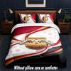 RB Leipzig Football Design Bed Bedding Set 1 Duvet Cover + 2 Pillowcases Soft Breathable Household Bed Linens