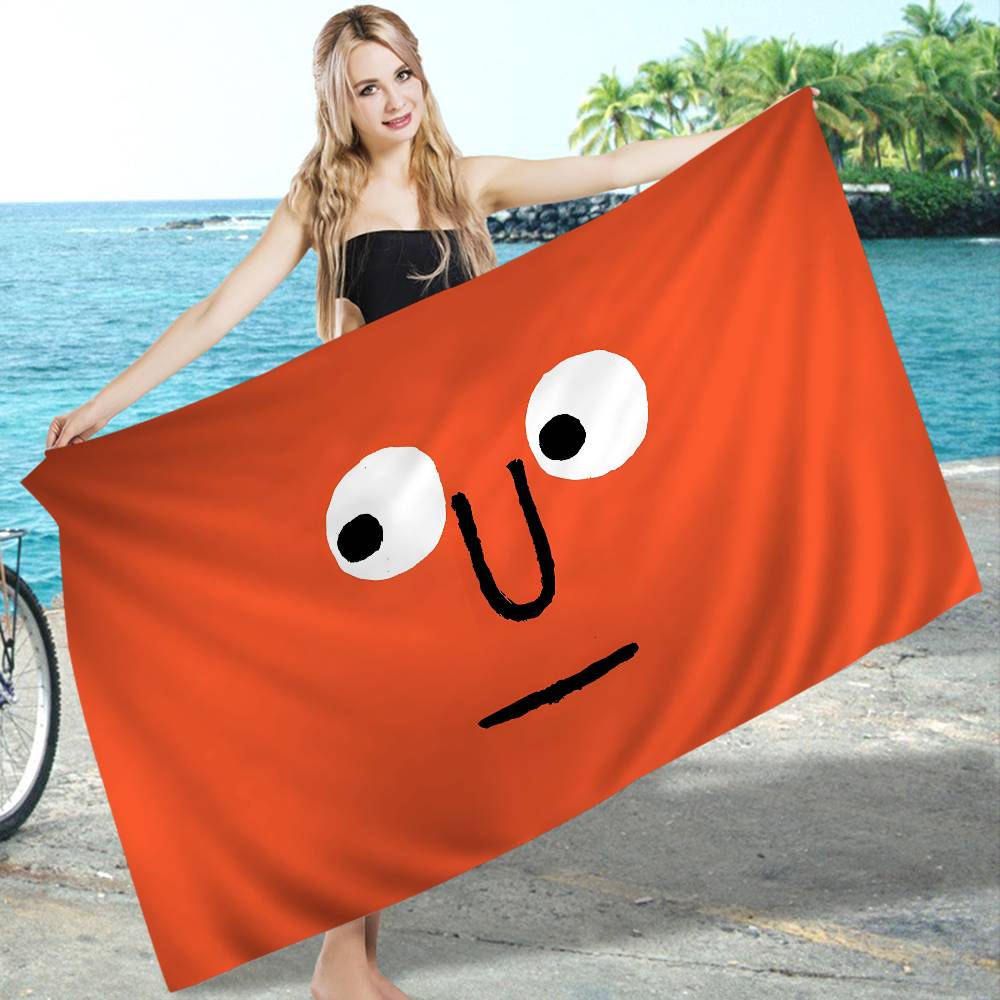 J-Jean Art Jullien Mikrofaser Bedrucktes Strandtuch Bergsteigen Yoga Strand Schwimmen Laufen Saugfähiges Weiches Handtuch