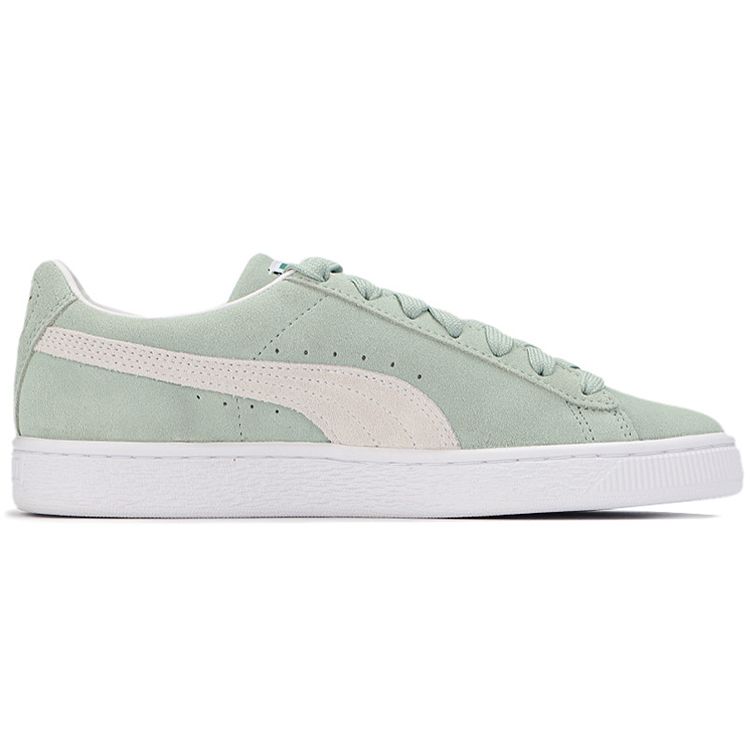 Puma Suede Classic 21 Frosty Green Unisex Sneakers White 374915-13