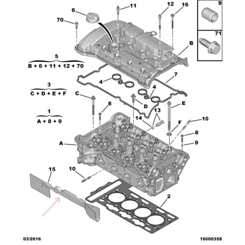 Engine Cylinder Head Heat Shield Radiators New 9807522480 For 408 308S 2008 Citroen C3-XR C5 1.6T