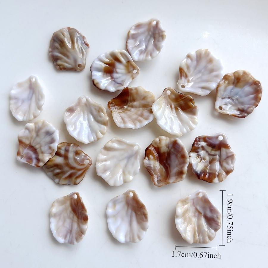 

30 шт. Красивая круглая подвеска из бисера цвета ракушки, подходящая для изготовления ювелирных изделий, браслетов, ожерелий, серег, декоративных аксессуаров ручной работы 30pcs 1.7*1.9cm