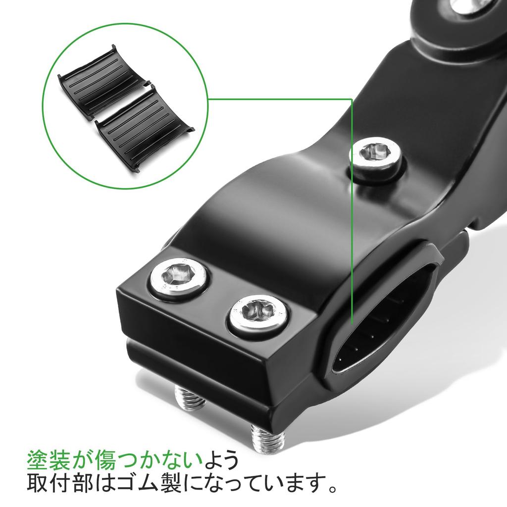 ROCKBROS Bicycle Kickstand Adjustable Side Stand for Road and Cross Bikes 29 Inches or Less Aluminum Spring-Loaded Non-Slip No Drilling Required