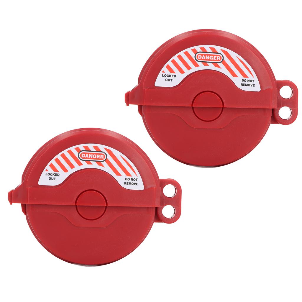 2 Pcs Gate Valve Lockout Device PA High Impact Resistance Valve Lockout for 1 to 2 1 2 Inch Diameter Handles