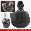 Car 5 6 Speed Gear Stick Shift Knob Leather Boot For VW Volkswagen T6 T7 Transporter Multivan Caravelle 2016 2017 2018