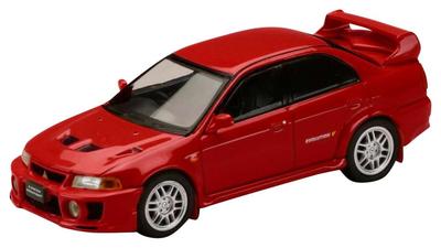 Hobby Japan HJ64 Mitsubishi Lancer GSR Evolution 5 1998 çamurluklu Palmer kırmızı bitmiş ürün 1/64 (CP9A)