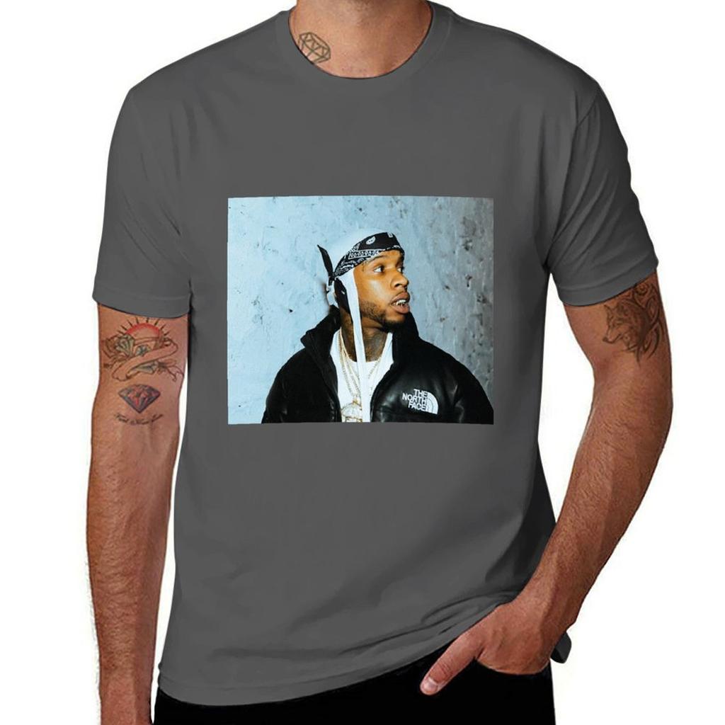 Tory Lanez Looking T-Shirt Cotton T Shirt Man Anime Tshirt T-Shirt