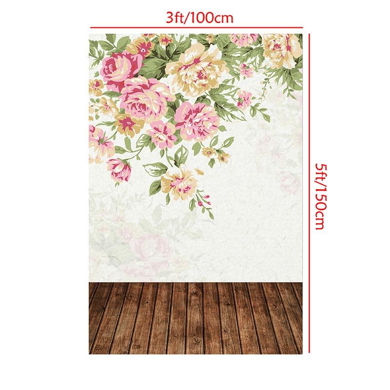 Fundal Floral pentru Fotografie Fundal cu Flori Baby Shower Ziua Mamei Ziua Îndrăgostiților Nuntă Decor Petrecere de Aniversare Banner Recuzită Studio