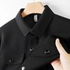 Men's Plus Size Casual Button-Down Jacket