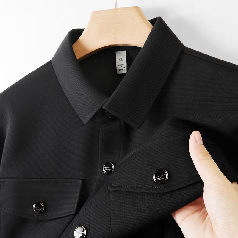 Men's Plus Size Casual Button-Down Jacket