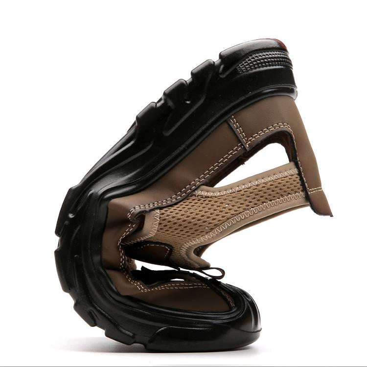 Letní prodyšné pánské baotou sandály duté síťované dírkované boty venkovní protiskluzové lehké sportovní volnočasové plážové boty