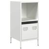 VidaXL Buffet blanc 35x39x73,5 cm acier laminé à froid, meuble de rangement, meuble de rangement de cuisine, meuble de 851357