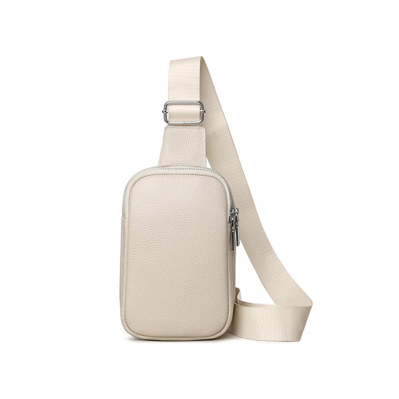 

FOXER All-match Unisex Chest Bag Genuine Leather Small Cellphone Bag New Casual Hign Quality Gift for Friends Family Members