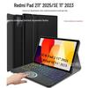Redmi Pad 2 Tablet Case SE11 with Colorful Backlit Bluetooth Keyboard - Russian/French Layout.