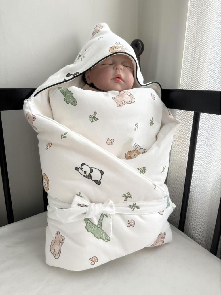 Pure Cotton Knitted Baby Swaddle Blanket for All Seasons