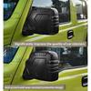 For Suzuki Jimny JB64 JB74 2018 2019 2020 2021 2022 2023 2024 2025 Matte black Car Rearview Mirror Trim Cover LHD RHD ABS 1Pair