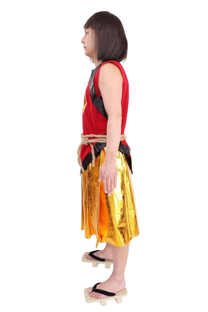 Clearstone Kintaro-kun Japanese-Style Costume for Men, Red, Halloween Costume