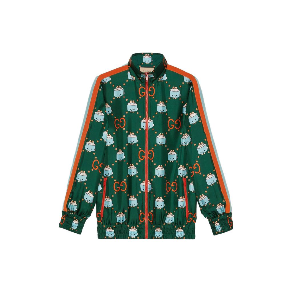 GUCCI Long Sleeved Dress Women's Green 735085-XJFBV-3343