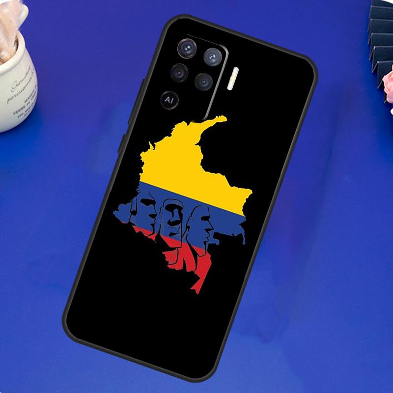 

Colombia Flag Case For OPPO A17 A57 A77 A78 A15 A16 A52 A72 A76 A96 A74 A94 A5 A9 A31 A93 A54S A53S A57S OPPO A16