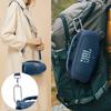 (Nur Fall) Tragbare Silikonhülle für JBL Charge 5 Bluetooth-Lautsprecher mit Schultergurt, Blau - co2CREA