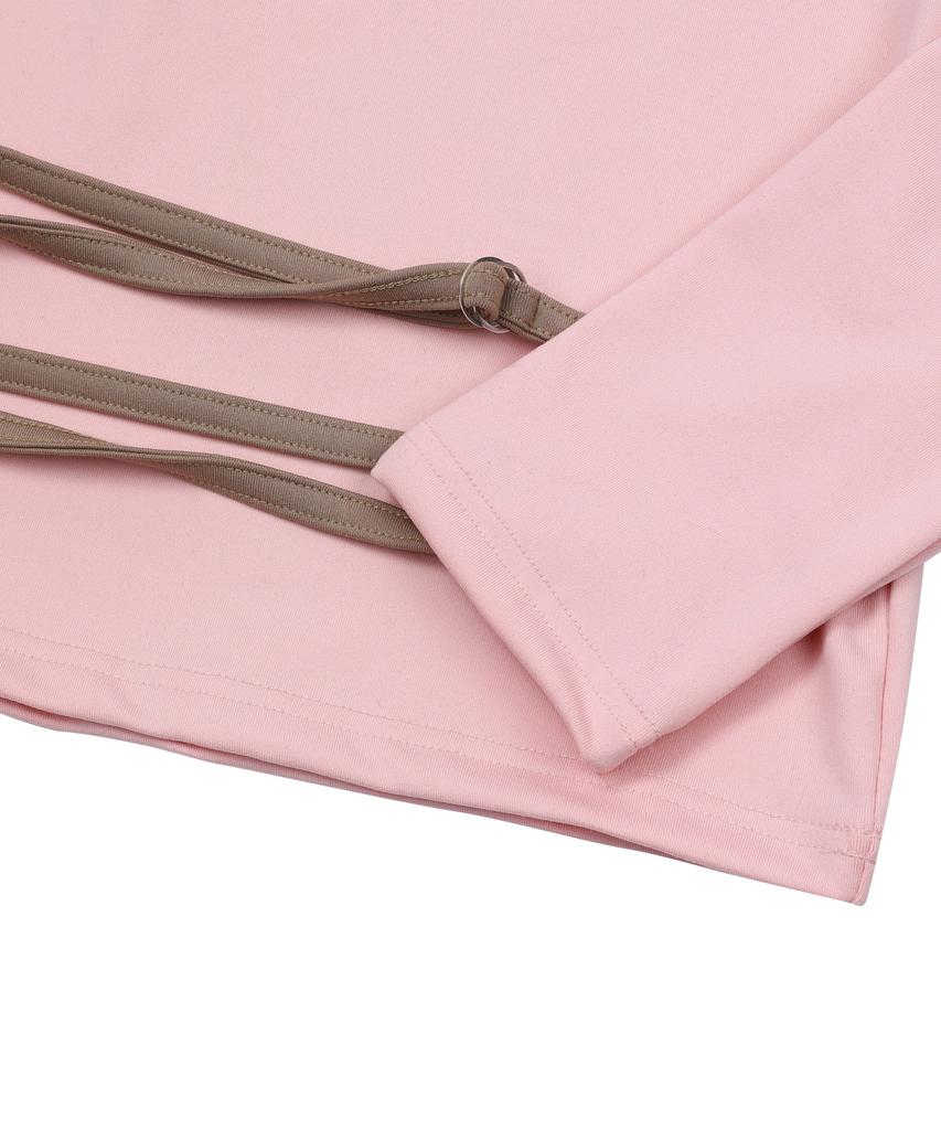 MUCENT Enver Setup Strap Asymmetrical Long Sleeve Tee (2 Colors)