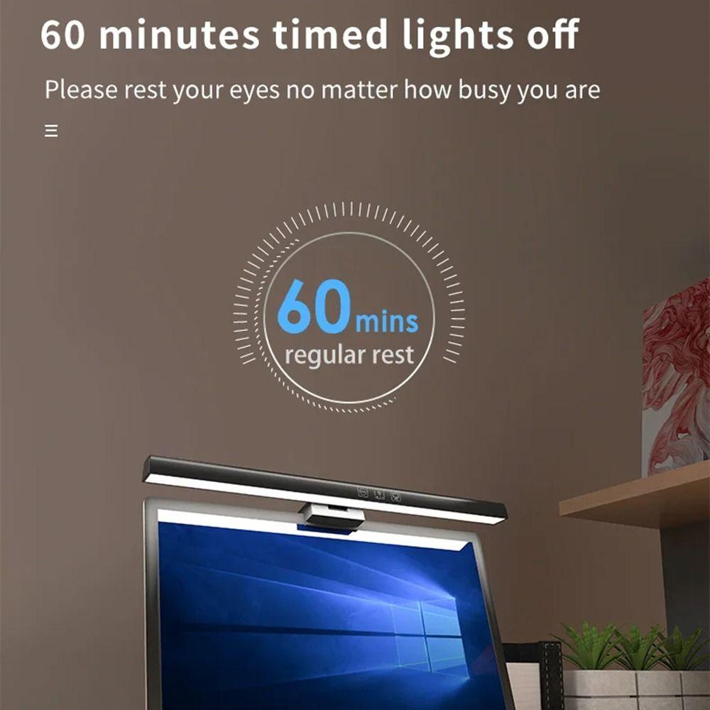 Stepless Dimming Screen Hanging Light USB Powered LED PC Screen Lamp Laptop Clip Light  Office