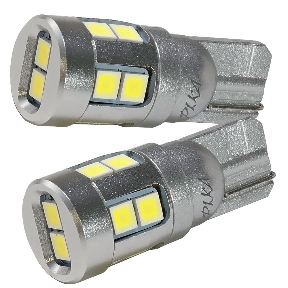 Pikakyu LED T10 Position Lamps for Toyota Hiace 7th Part Number 68018 [200 Series, Generation], RYOGA, 400lm, White, 6500K, 2-Piece Set, 11-H-19,
