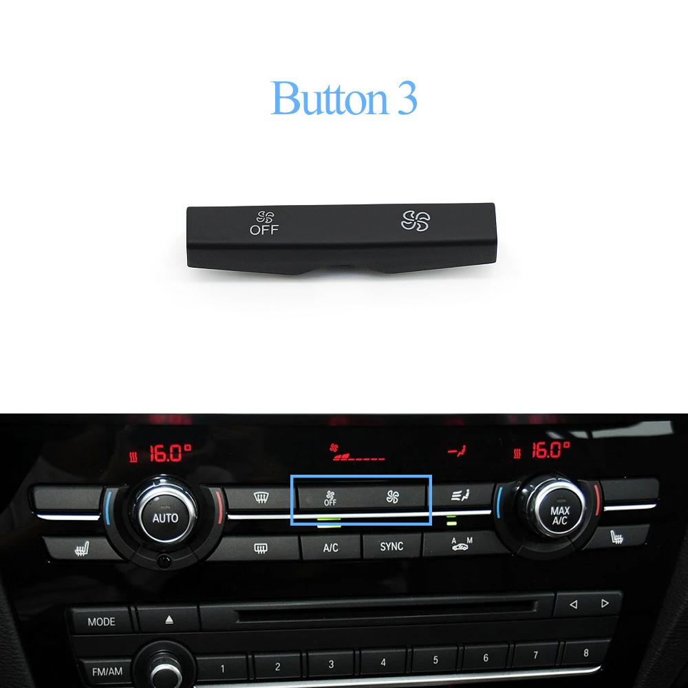 Dashboard AC Button Air Conditioning Venlitation Temperature Control Cap Repair Kit For BMW X3 F25 2014-2017 X4 F26 2013-2018