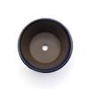 Umekichi Bonsai 3 Round Bonsai Sea Cucumber Approximately Fits Tuberous Small Supplies, No. Pot, Cut-off, Small, Blue, Glaze, 9.5cm, Ceramic,
