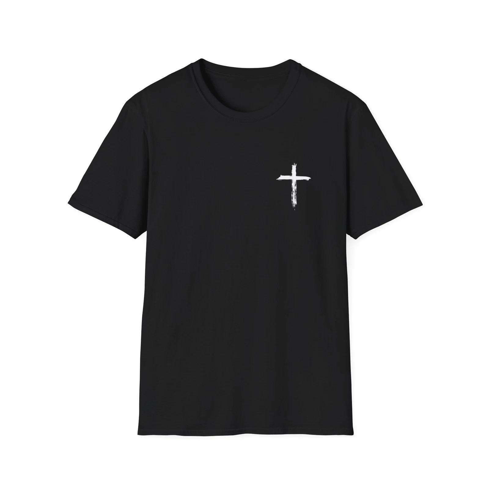 Faith-Inspired Unisex Softstyle T-Shirt, Christian Apparel, Church, Cross M
