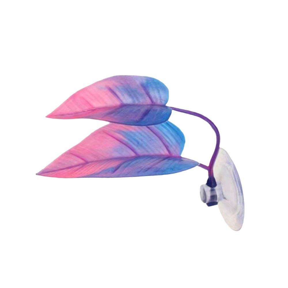 1/2pcs With Suction Cup Betta Fish Rest Leaf PP Artificial Betta Fish Leaves  Fish Spawning Resting