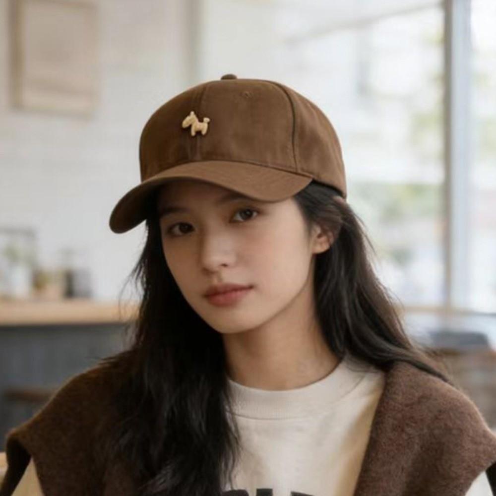 Embroidered Peaked Cap Large Head Circumference Sun Hat Korean Style Baseball Cap  Men Women