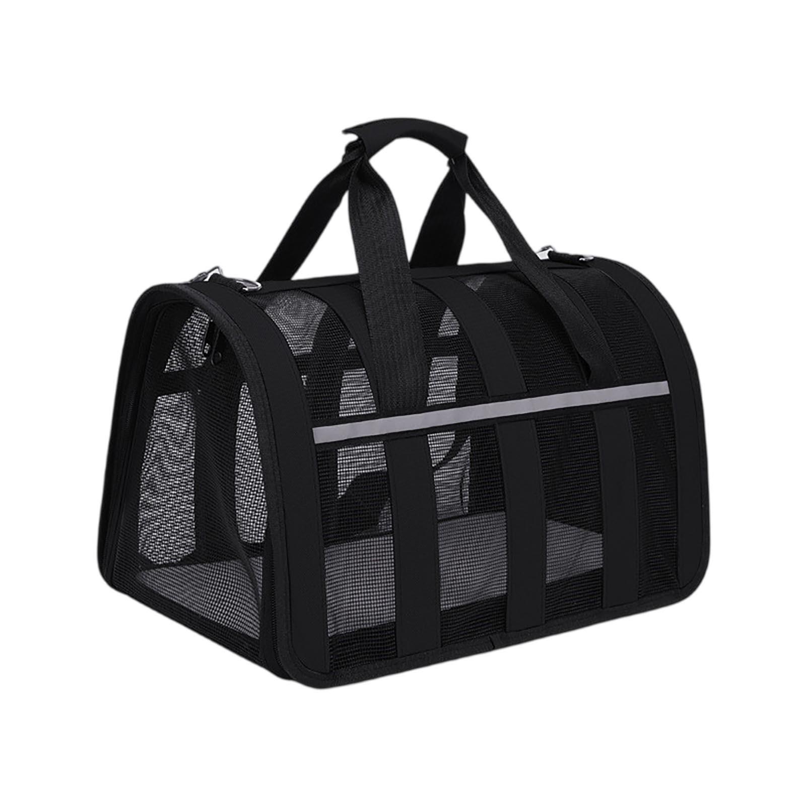 

Сумка-переноска для питомца, дышащая, портативная S чёрный