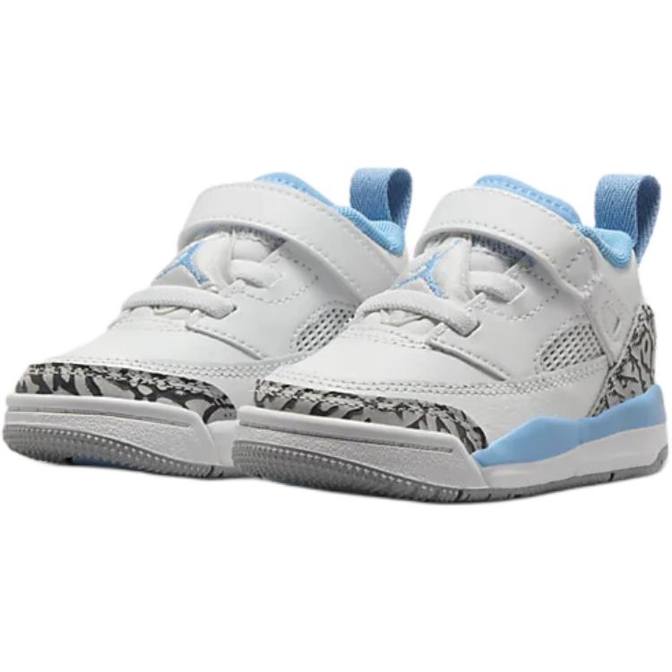 Air Jordan Spizike Low TD UNC Baby Sneakers White University-Blue Wolf-Grey FQ3952-141