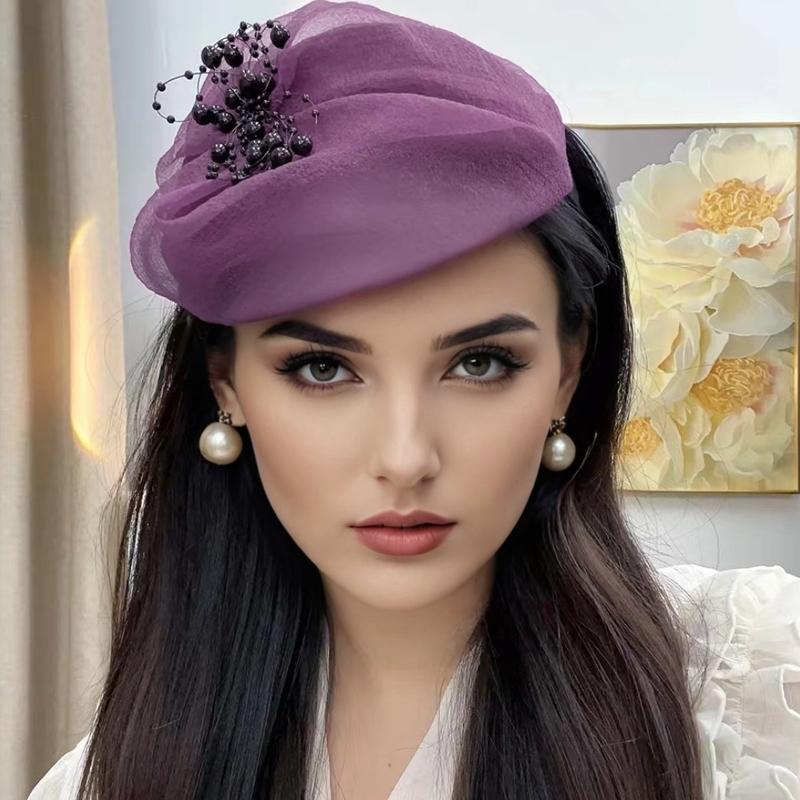 1PC Extra-Wide Hairband Hat for Gray Hair Coverage Stretchable Half-Cap Hairband for Thinning Hair