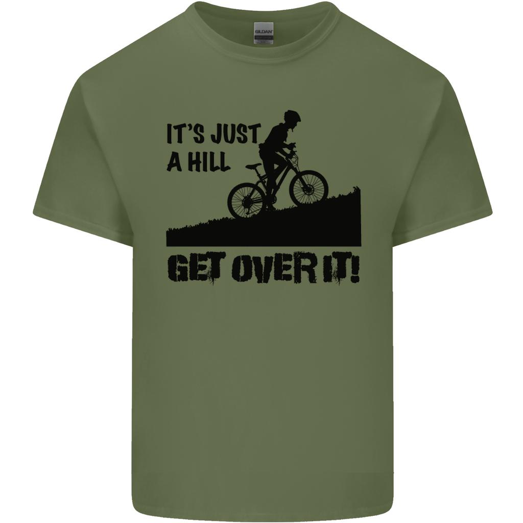 A Hill Get Over It Cycling Cyclist Funny Unisexs Light Cotton TShirt