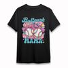 Women's Plus Size Sporty Classic T-Shirt Ballpark Mama Baseball Bow Graphic Tee
